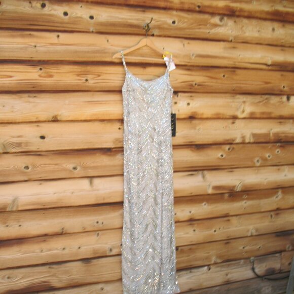 NWT Lara New York 29117 SCOOP NECK BEADED DRESS - Picture 4 of 12